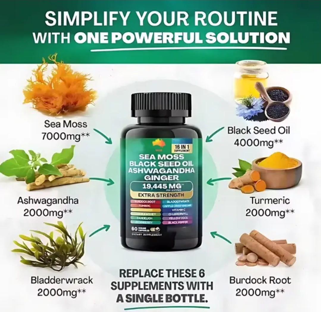 SUPERPACK* Seamoss Mix *16 IN 1* (60 Count)