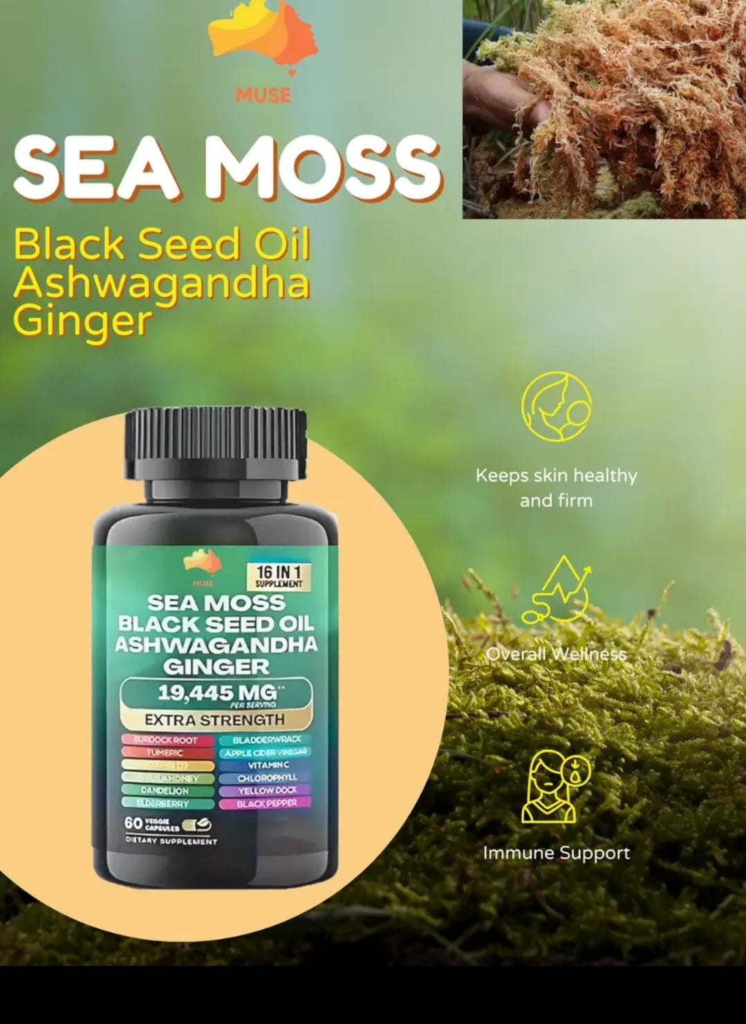 SUPERPACK* Seamoss Mix *16 IN 1* (60 Count)