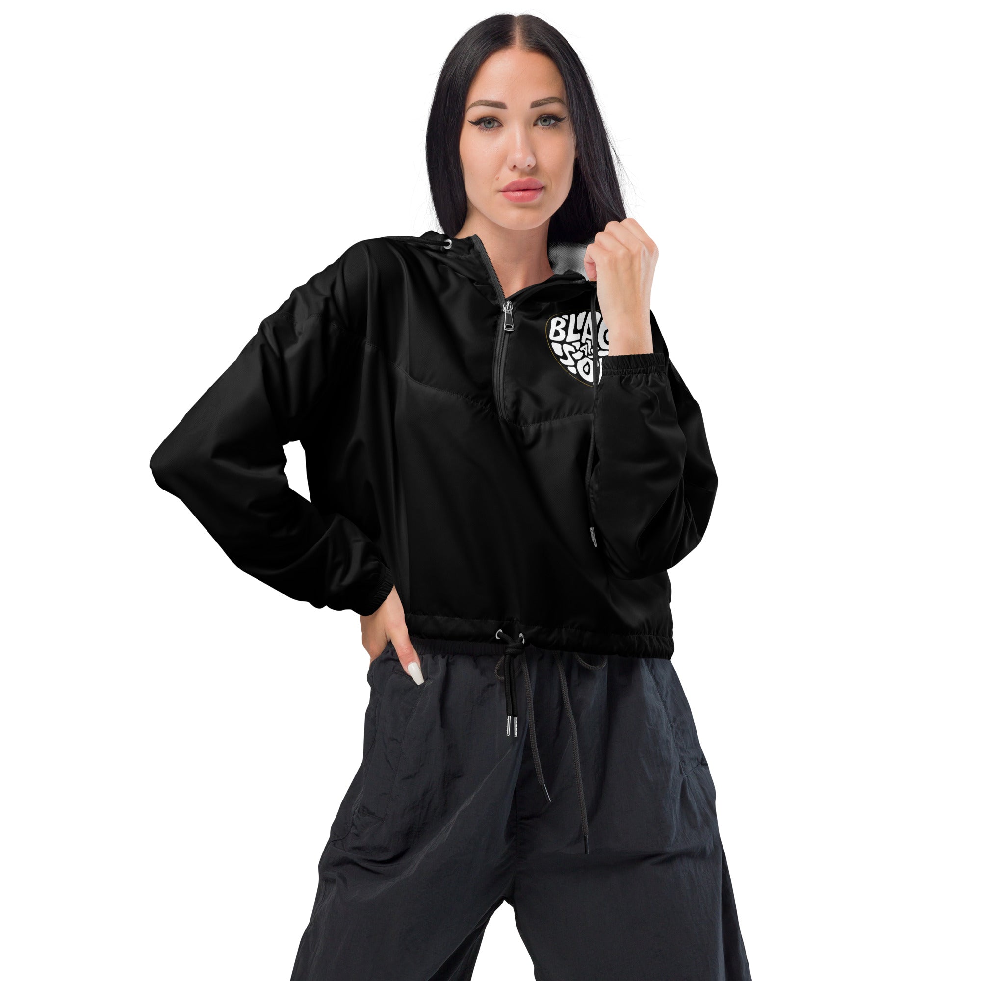 【SATIIIZ】Ronil Crop Windbreaker all-over-print-womens-cropped-