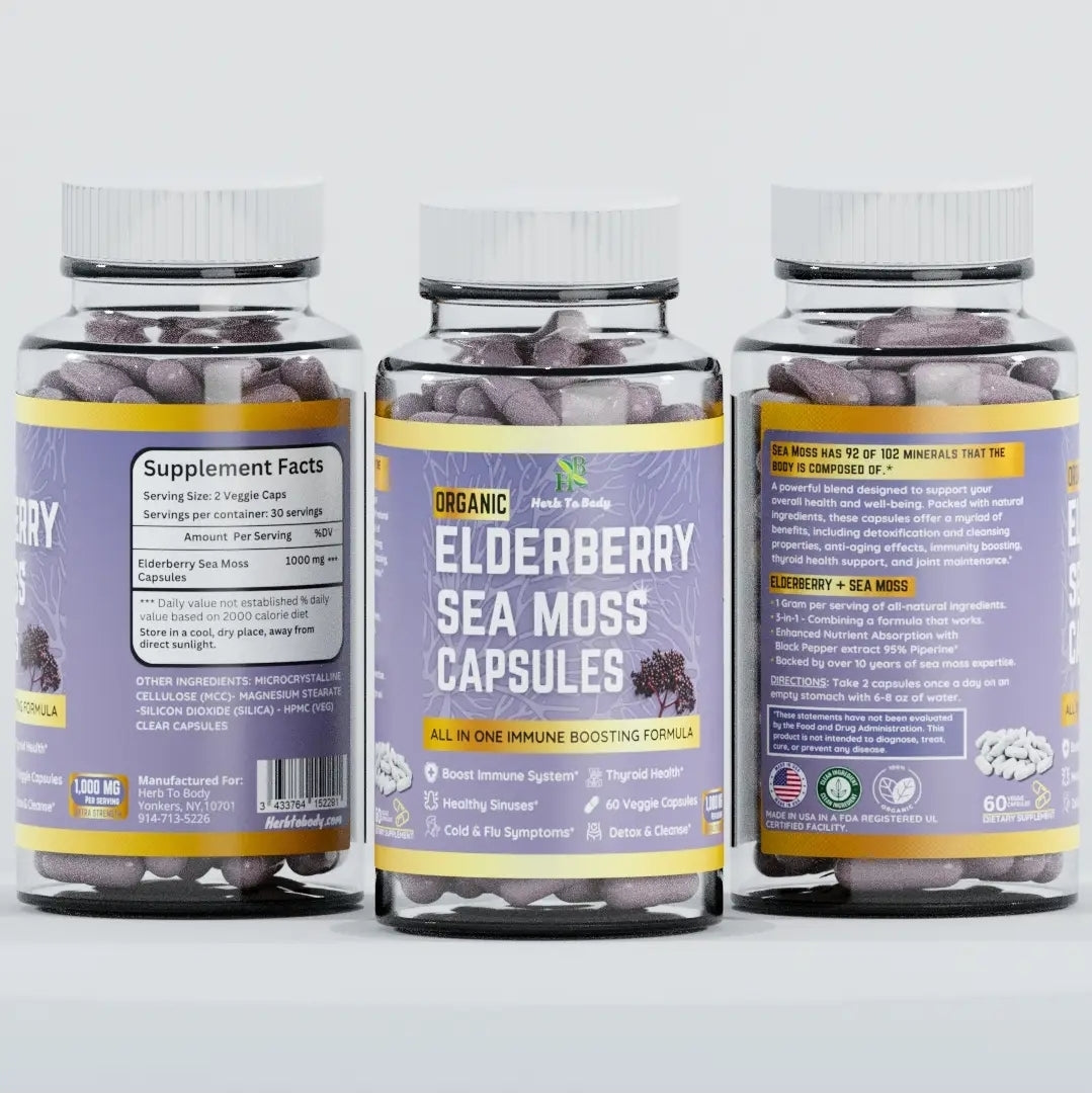 Elderberry x Seamoss Mix (60 Count)