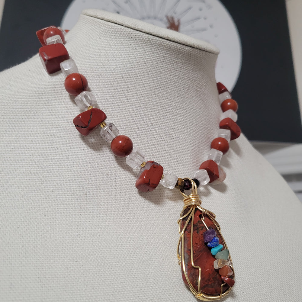 
                  
                    Red Jasper × Chakra × Clear Quartz ❤️‍🔥
                  
                