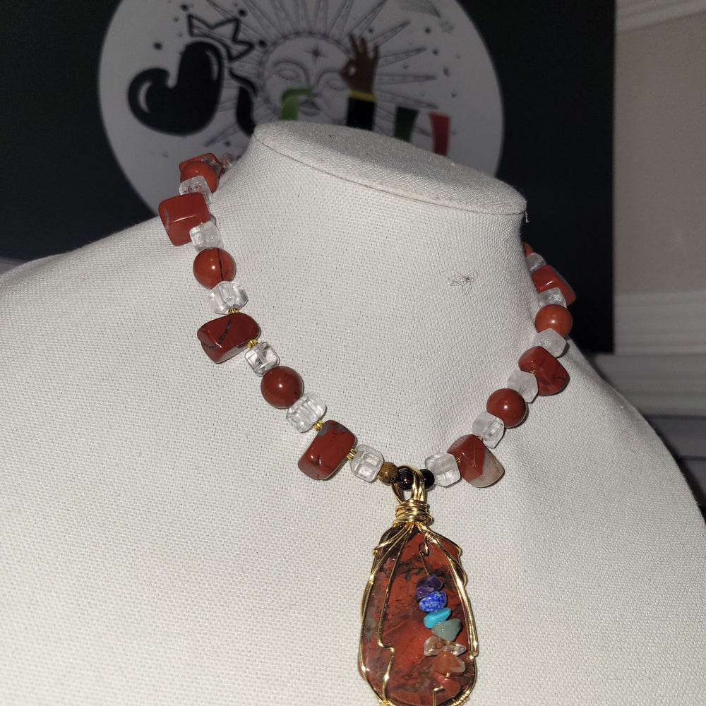 
                  
                    Red Jasper × Chakra × Clear Quartz ❤️‍🔥
                  
                