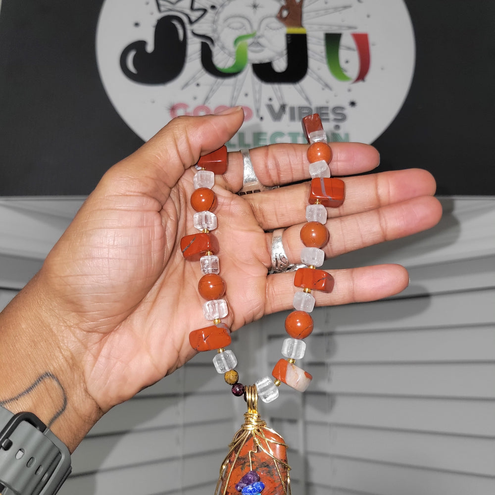 
                  
                    Red Jasper × Chakra × Clear Quartz ❤️‍🔥
                  
                
