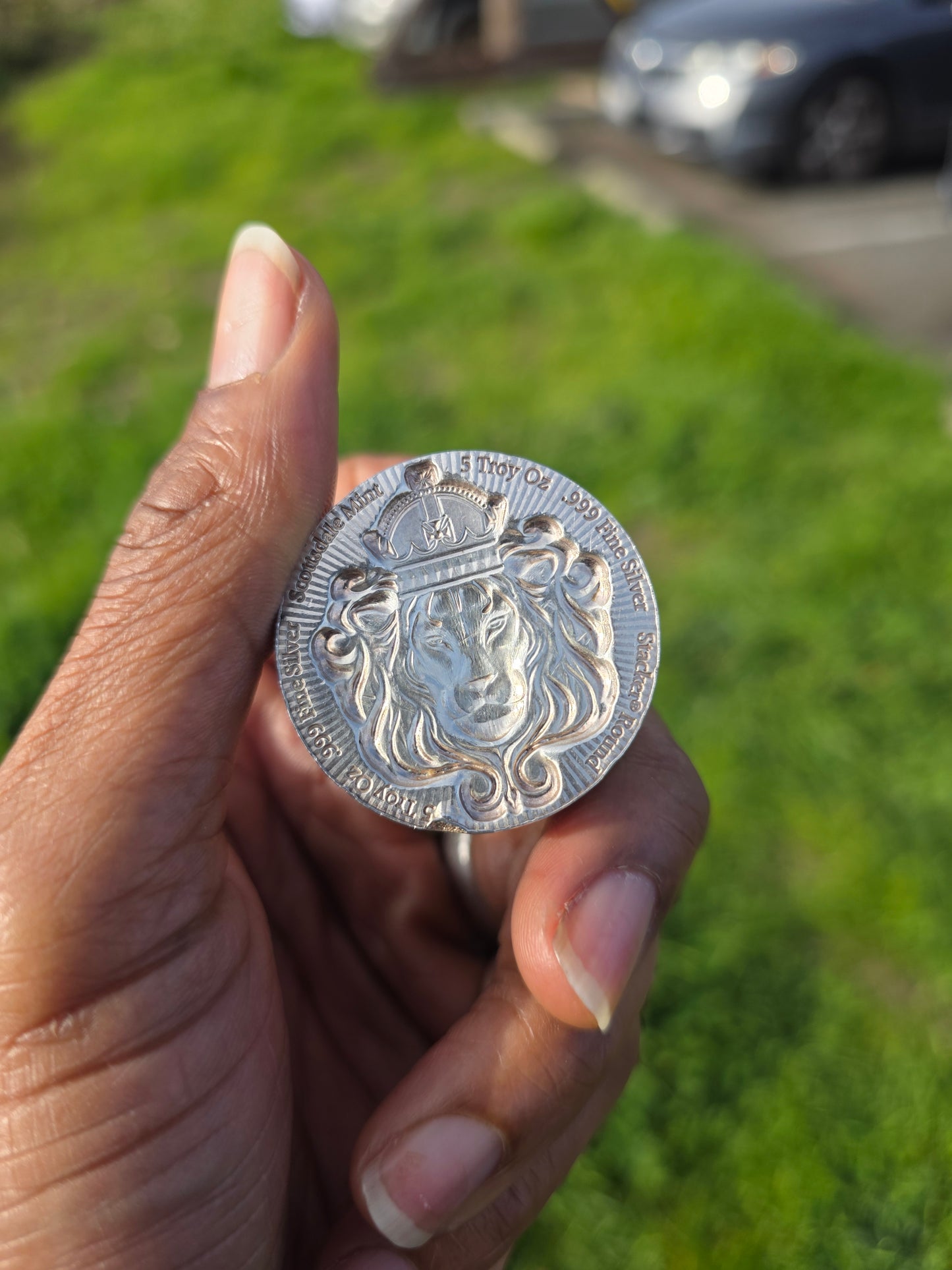 
                  
                    (5 Troy Oz) Scottsdale Mint 🦁 Stacker / .999 Fine Silver 🥈
                  
                